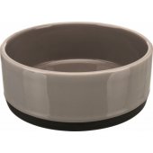 Trixie keraminis dubenėlis su guminiu pagrindu, 0.75 l / Ø 16 cm, pilkas