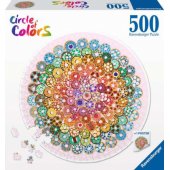 500 dalių dėlionė Spalvų ratas – spurgos