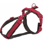 Trixie Premium trekking harness, S: 36-44 cm/ 15 mm, fuchsia/ graphite