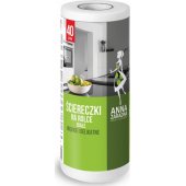 Anna Zaradna Ściereczki na rolce ANNA ZARADNA, 40 szt., białe, biały