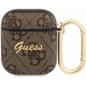 GUA24GSMW 4G Script case for Airpods 1/ 2 Brown