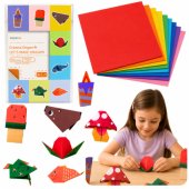 Colorful Origami Notebook for Kids Animals Difficulty Levels 30 Sheets