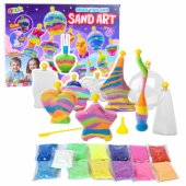 Magic Sand kūrybinis rinkinys „pasidaryk pats“: smėlio dekoracijos, švytintis smėlis