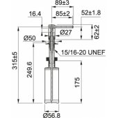 COMFORT Soap Dispenser Chrome Gray (119.0578.744)