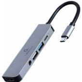 GEMBIRD kelių jungčių adapteris USB Type C