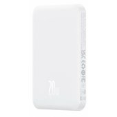 "Magnetic Mini 20W 5000mAh", balta