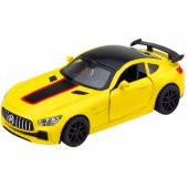 Sports Car Metal Opening Doors Lights Sounds Yellow 1:32