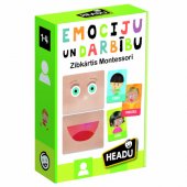 _7044057 HEADU Montessori flashcards "Emotions and actions" (Latvian)