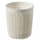 Basket Knit White 10x10x11cm