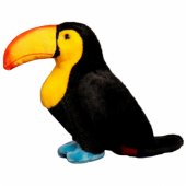 Plush Toy Plushie Toucan Black 25cm