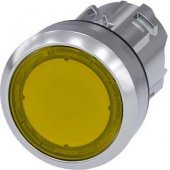 Siemens Napęd przycisku 22mm żółty z podświetleniem z samopowrotem met