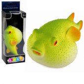 Tampri tikroviška vandenyno žuvies guminė figūrėlė Puffer Fish, 12 cm