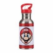Super Mario Metal Water Bottle with Straw