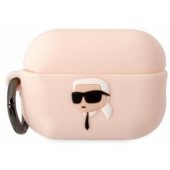 "3D Logo NFT Choupette Head Silicone Case for Airpods Pro 2" Pink