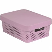 Curver INFINITY 11L Pink Openwork Container with Lid