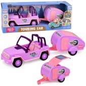 Off-Road Vehicle with Camper Sounds Pink Travel Set