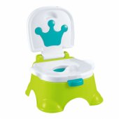 Interactive Potty Green with Blue Crown Musical Toilet for Toddlers 5