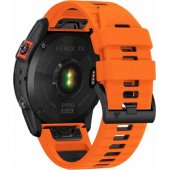 IconBand Pro Garmin Fenix 3/ 5X/ 3HR/ 5X Plus/ 6X/ 6X Pro/ 7X oranžinė-juoda