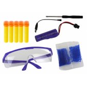 Electric Water Bullet Gun, Arrows, Glasses, Black