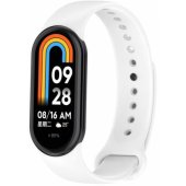 Silikoninis dirželis Xiaomi Mi Band 8 / 9 / 10, baltas