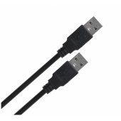 Kabelis USB-A M/ M 2.0 1m juodas