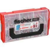 Fischer FIXtainer - DUOPOWER - kaištis - šviesiai pilkas / raudonas - 210 vnt.