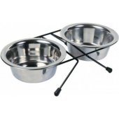 Trixie RACK WITH BOWS 2x0.45l