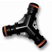 Bradas T-piece for connecting 3 hoses without a label (ECO-PWB2210L)