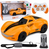 Modernus nuotoliniu būdu valdomas automobilis RC Light Station Smoke, oranžinis, 1:16