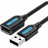 Vention CBIBI USB 2.0 ilginamasis kabelis, kištukas-lizdas, 3 m, juodas