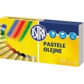 Astra aliejinės pastelės, 12 spalvų