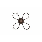 CEILING LED LIGHT FLY 40CM 3000K MATT BL