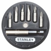 Stanley antgalių rinkinys 1/ 4" 2 plokšti, 2Ph, 2Pz + laikiklis 68-737