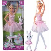 Simba Steffi Love Dancing Ballerina Doll with Rabbit