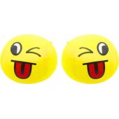 Minkštas Smiley Emoji kamuolys, geltonas, 9cm