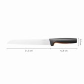 Fiskars 1057538 virtuvinis peilis nerūdijantysis plienas 1 vnt. duonos peilis