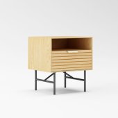Nightstand BASSEL 45x40x50cm, 3D melamine