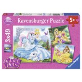 _7047014 Ravensburger dėlionė 3x49 vnt. Princesės