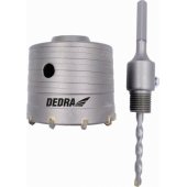 Dedra 80 mm HM karūninis grąžtas su HEX kotu