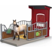 Schleich Farm World pony box with mustang mare