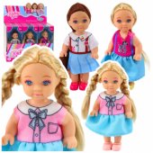 Kaibibi Mini Doll Long Hair Colorful Dress 12 cm Mix
