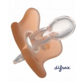 Silicone Soother Symmetrical 0-6m Orange