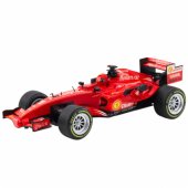 Nuotoliniu būdu valdomas RC lenktyninis automobilis, vairas, šviesos ir garsai, 1:12, raudonas