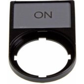 Eaton descriptor plate ON 50 x 30mm black 22mm rectangular M22S-ST-.