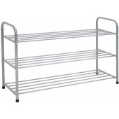 Shoe rack BENITO 92x35xH61cm Silver