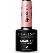 Claresa Claresa Soak Off UV/ LED Sparkle lakier hybrydowy 3 5g