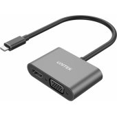 Adapter AV USB/ C HDMI VGA 4K 0.15m Black