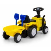 Transporto priemonė su New Holland T7 traktoriumi