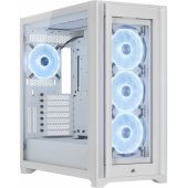 iCUE 5000X RGB QL Edition baltas