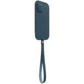 "Leather Sleeve with MagSafe iPhone 12/ 12 Pro" Baltic Blue